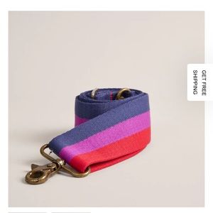 Parker Thatch Adjustable Crossbody Strap - Surfer Stripe - Navy, Purple & Red